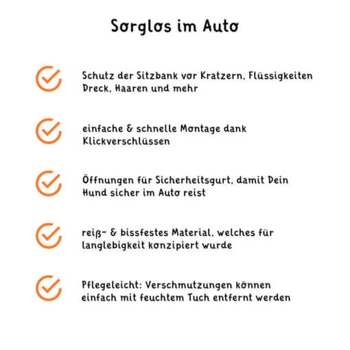Floxik Hunde Autoschondecke Rückbank – Bild 4