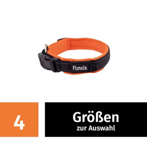 Floxik Hundehalsband in 4 Größen - Neopren und Verstellbar