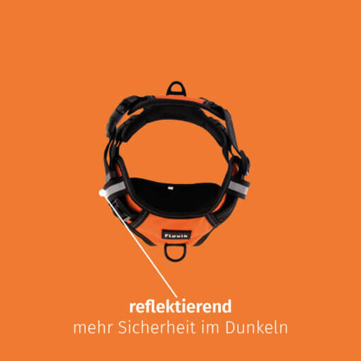 Floxik Hundegeschirr orange – Bild 4
