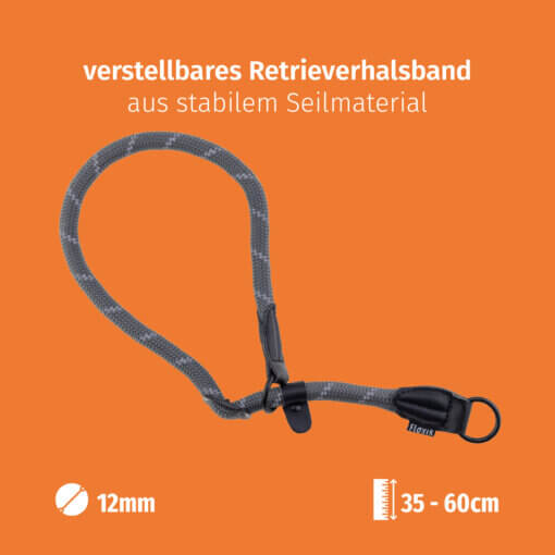 Floxik Retrieverhalsband grau – Bild 2