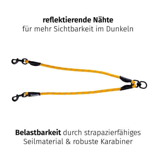 Floxik Tau Doppelleine orange – Bild 8
