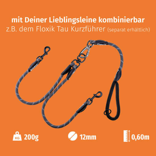 Floxik Tau Doppelleine grau – Bild 7