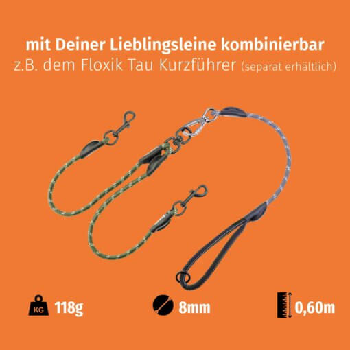 Floxik Tau Doppelleine grün – Bild 7