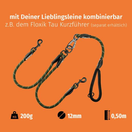 Floxik Tau Doppelleine grün – Bild 6