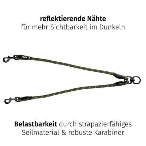 Floxik Tau Doppelleine grün – Bild 8
