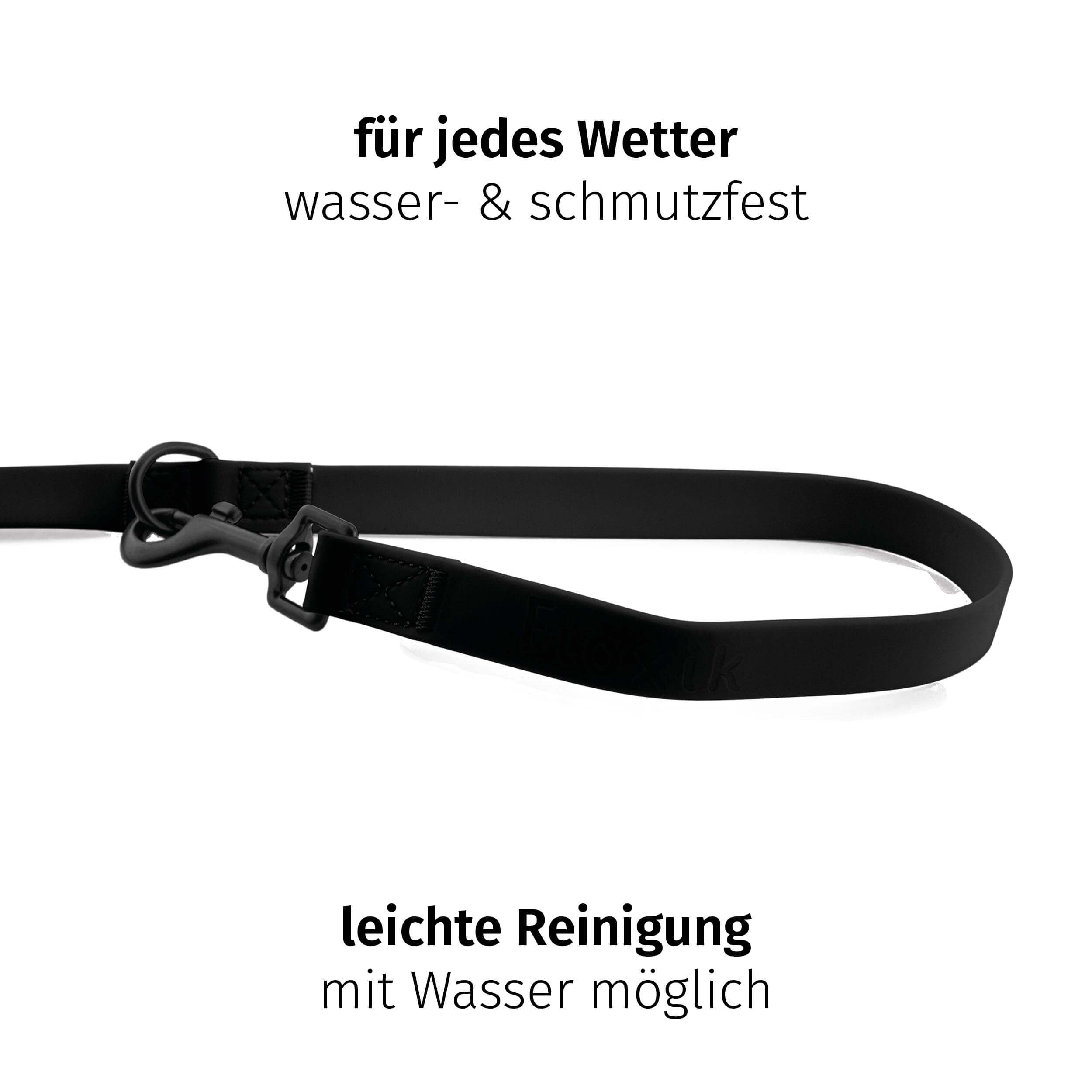 Floxik PVC Führleine schwarz – Bild 2